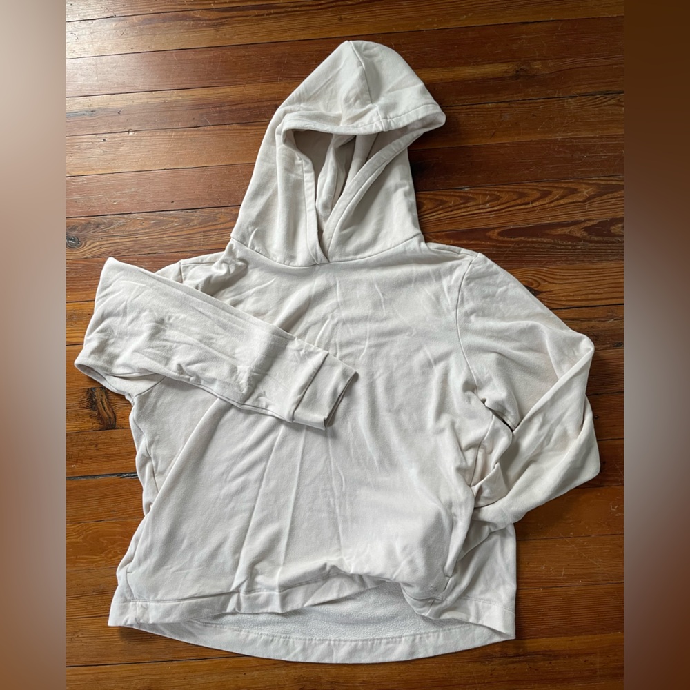 Free Fly Women's Bamboo Lightweight Fleece Cropped Hoodie, XL, Stone